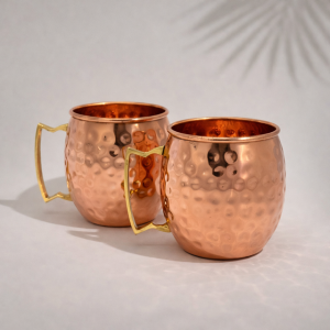 Bakrena skodelica komplet dveh, 470 ml