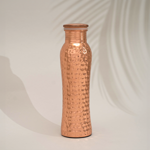 Bakrena steklenica kovana zaobljena 950mL